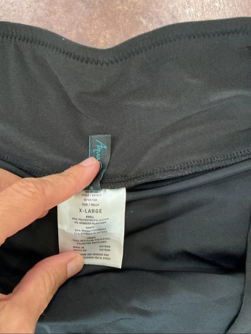 Aqua Green Black Flow Shorts Swim Coverup